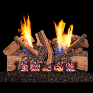Peterson - Foothill Oak Split - Real Fyre Gas Log Set & Burner
