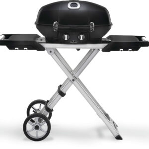 Napoleon - TravelQ™ PRO285X Portable Propane Gas Grill with Scissor Cart, Black